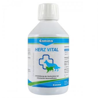 Витамины Canina Herz-Vital для собак и кошек, поддержка сердца, 250 мл