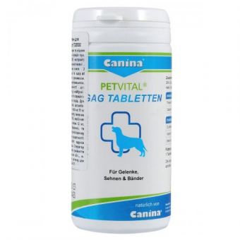Витамины Canina Petvital GAG для собак, глюкозамин с экстрактом мидий, для суставов и тканей, 90 г (90 табл)