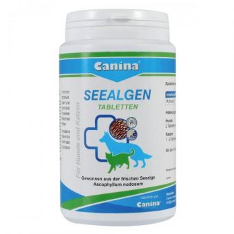 Витамины Canina Seealgen для собак и кошек, для шерсти с морскими водорослями, 225 г (220 табл)
