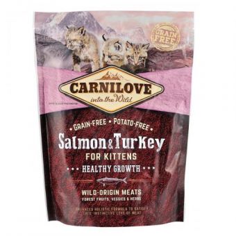 Сухой корм Carnilove Cat Salmon & Turkey для котят, лосось и индейка, 400 г