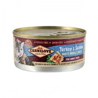 Влажный корм Carnilove Turkey & Salmon для кошек, индейка и лосось, 100 г