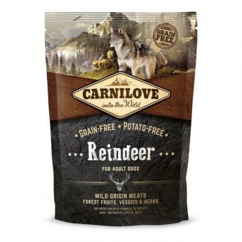 Сухой корм Carnilove Raindeer для взрослых собак всех пород, оленина и кабан, 1,5 кг
