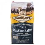 Сухой корм Carnilove Fresh Chicken & Rabbit для взрослых собак всех пород, курица и кролик, 12 кг