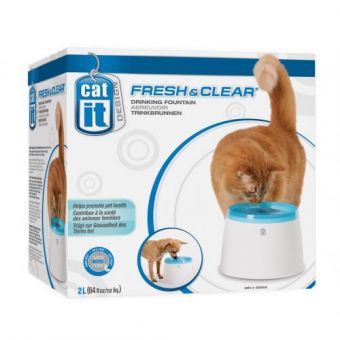 Поилка-фонтан Catit Fresh & Clear для кошек и собак, 2 л (пластик)