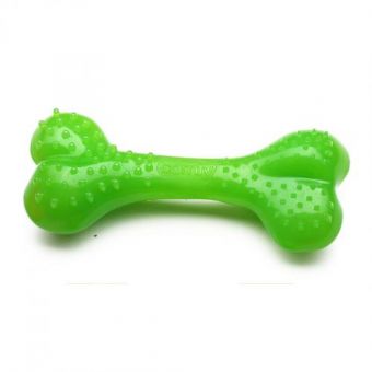 Игрушка Comfy Кость с выступами для собак, 12,5 см (резина, зеленый)