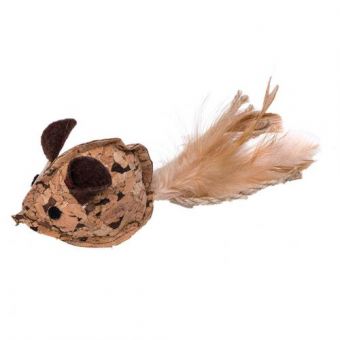 Игрушка Eastland Мышка из мататаби для кошек, из натуральной пробки, 6.5х4.5х4.5 см