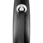 Рулетка Flexi Black Design для собак, лента, размер L, 5 м (черная)
