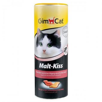Лакомство GimCat Malt-Kiss для кошек, для вывода шерсти, 450 г