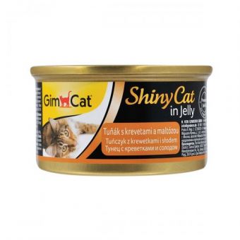Влажный корм GimCat Shiny Cat для кошек, креветки и мальт, 70 г