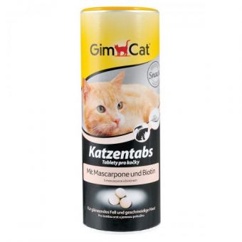 Витамины GimCat Katzentabs для кошек, таблетки с маскарпоне и биотином, 425 г
