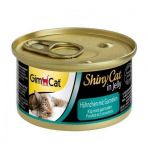 Влажный корм GimCat Shiny Cat для кошек, курица и креветка, 70 г