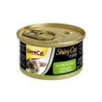 Влажный корм GimCat Shiny Cat для кошек, курица и папайя, 70 г