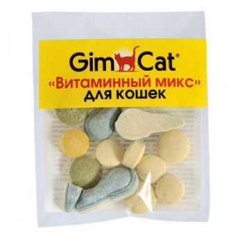 Витамины GimCat «Витаминный микс» для кошек, 12 шт