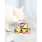 Влажный корм GimCat Shiny Cat для кошек, тунец и креветки, 70 г