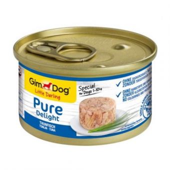 Влажный корм GimDog LD Pure Delight для собак миниатюрных пород, тунец, 85 г