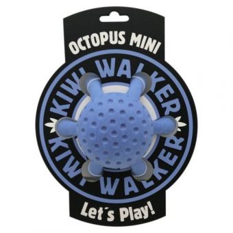 Игрушка Kiwi Walker «Осьминог» для собак, голубой, 13 см