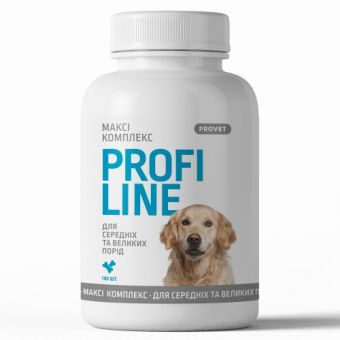 Витамины Provet Profiline для собак, Макси Комплекс для средних и больших пород, 100 таб.