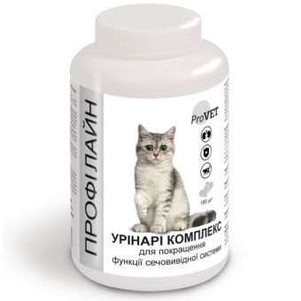 Комплекс ProVET «Профилайн» Уринары для кошек для улучшения функции мочевыводящей системы 180 табл
