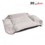 Лежак-трансформер Pet Fashion «Simon» для собак, 54х66х20 см, сірий/чорний