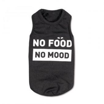 Борцовка Pet Fashion «No food-no mood» для собак, размер M, черная