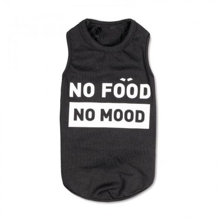 Борцівка Pet Fashion «No food-no mood» для собак, розмір M, чорна