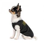 Борцовка Pet Fashion «FBI» для собак, размер S2, черная