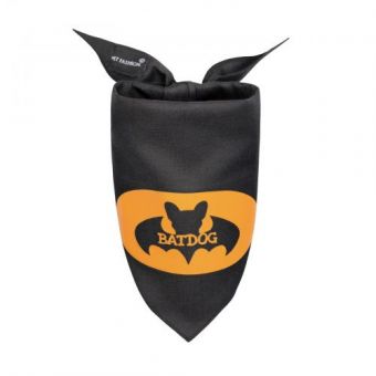 Бандана Pet Fashion «Batdog» для собак, розмір M-XL, чорна