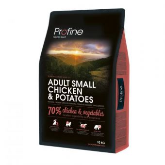 Сухой корм Profine Adult Small для взрослых собак мелких пород, с курицей и картофелем, 10 кг