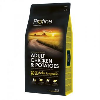 Сухой корм Profine Adult для взрослых собак всех пород, с курицей и картофелем, 15 кг