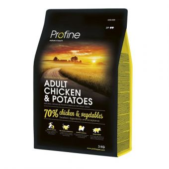 Сухой корм Profine Adult для взрослых собак всех пород, с курицей и картофелем, 3 кг