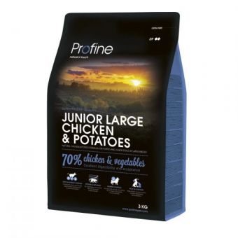 Сухой корм Profine Junior Large для щенков и юниоров больших пород, с курицей и картофелем, 3 кг