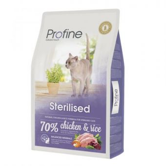 Сухой корм Profine Sterilised для стерилизованных кошек, с курицей и рисом, 10 кг