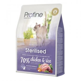Сухой корм Profine Sterilised для стерилизованных кошек, с курицей и рисом, 2 кг