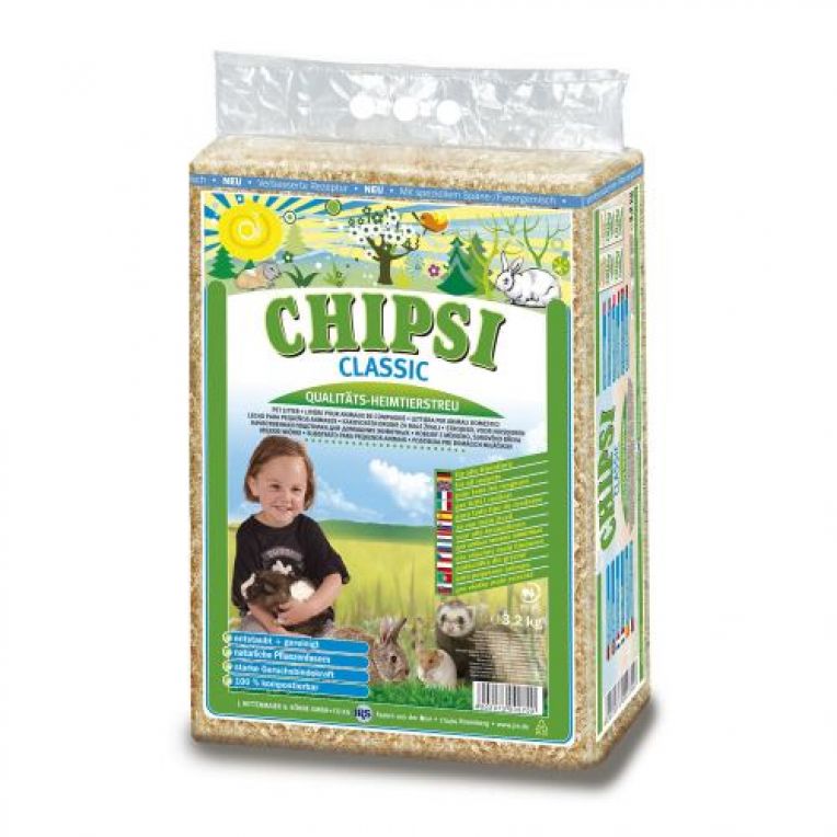 Наповнювач Chipsi Classic для гризунів, 60 л/3.2 кг