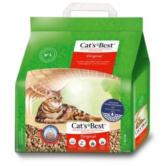 Наполнитель Cat’s Best Original для кошачьего туалета, древесный, 5 л/2.1 кг