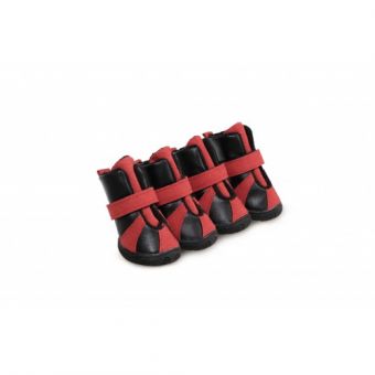 Ботинки Ruispet для малых пород собак, зимние, 4 шт/упак. черные, 3,5x2,7 см, №3