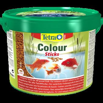 Корм Tetra Pond Colour Sticks для всех прудовых рыб, для яркости окраски, 10 л (палочки)