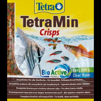 Корм Tetra Min Crisps для аквариумных рыбок, 12 г (чипсы)