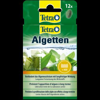 Средство Tetra Algetten против водорослей в аквариуме, 12 таблеток на 120 л