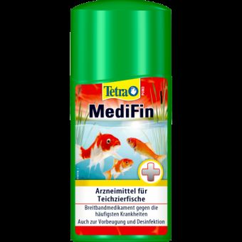 Средство Tetra Pond MediFin лекарственное против инфекций и болезней прудовых рыб, 250 мл на 5000 л