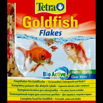 Корм Tetra Goldfish Flakes для золотых рыбок, 12 г (хлопья)
