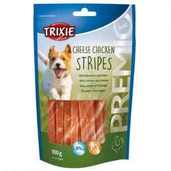 Ласощі Trixie Premio Chicken Cheese Stripes для собак, курка та сир, 100 г