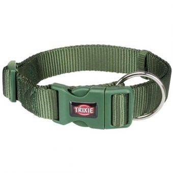 Ошейник Trixie Premium для собак, нейлон, L–XL: 40–65 см/25 мм, оливковый
