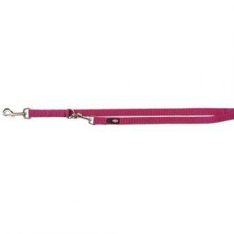 Поводок-перестежка Trixie Premium для собак, из нейлона, XS-S: 2 м/15 мм, ярко-розовый