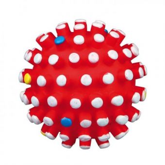 Игрушка Trixie Мяч игольчатый с пискавкой для собак, d:10 см