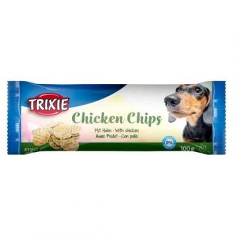 Лакомство Trixie Chicken Chips для собак, со вкусом курицы, d 4 см, 100 г
