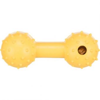 Игрушка Trixie Гантель с колокольчиком для собак, 12 см (каучук)
