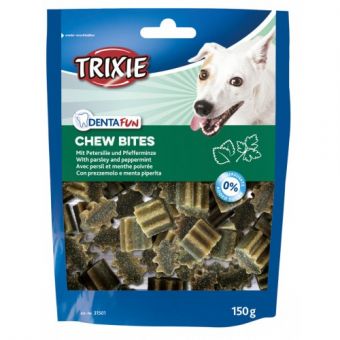 Лакомство Trixie Denta Fun Chew Bites для собак, петрушка и мята, 150 г