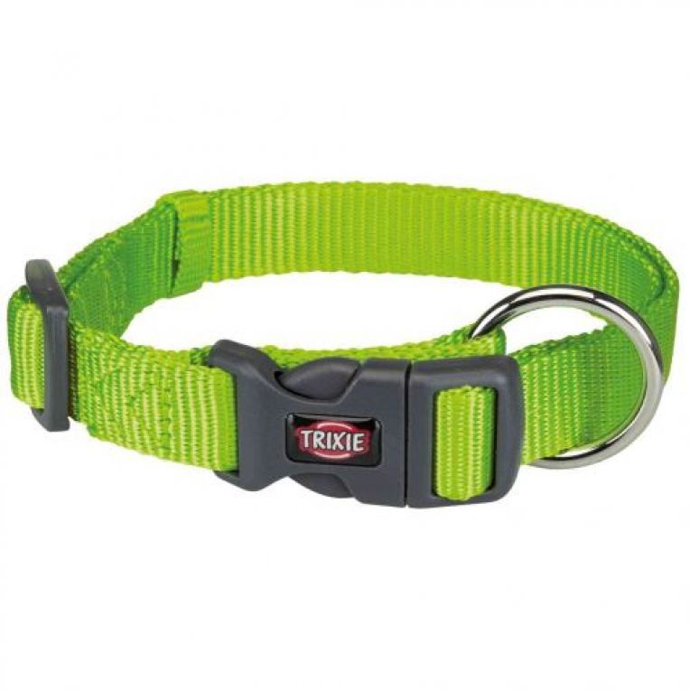Ошейник Trixie Premium для собак, нейлон, XS–S: 22–35 см/10 мм, ярко-зеленый