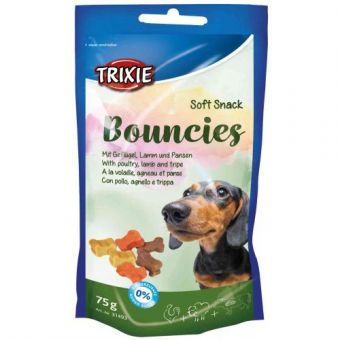 Витамизированное лакомство Trixie Bouncies для собак, с ягненком и желудком, 75 г